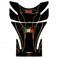 MOTOGRAFIX FUEL TANK PROTECTOR GRAPHICS APRILIA RSV4 COLOUR BLACK / GOLD