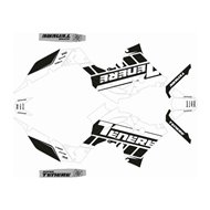 STICKER GRAPHICS KIT YAMAHA TENERÉ 700 (2017-2022) COLOUR WHITE / BLACK