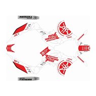 KIT DE ADHESIVOS LOGO YAMAHA TENERÉ 700 (2017-2022) COLOR BLANCO / ROJO