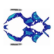 KIT DE ADHESIVOS LOGO YAMAHA TENERÉ 700 (2017-2022) COLOR AZUL / TURQUESA
