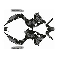 STICKER GRAPHICS KIT LOGO YAMAHA TENERÉ 700 (2017-2022) COLOUR BLACK  / GREY