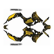 KIT DE ADHESIVOS BRÚJULA YAMAHA TENERÉ 700 (2017-2022) COLOR NEGRO/ AMARILLO
