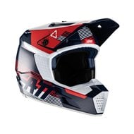 OUTLET CAPACETE INFANTIL LEATT MOTO 3.5 V22 COR AZUL ROYAL