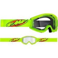 GAFAS INFANTILES 100% FMF CORE 2021 COLOR AMARILLO - LENTE TRANSPARENTE