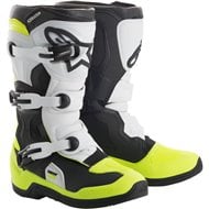 BOTAS INFANTILES ALPINESTARS TECH 3S 2022 COLOR NEGRO / BLANCO / AMARILLO FLUOR