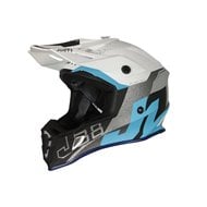 CASCO JUST 1 J38 KORNER COLOR AZUL CLARO / BLANCO