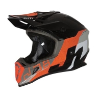 CASCO JUST 1 J38 KORNER COLOR NARANJA / NEGRO BRILLO