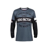 OUTLET T-SHIRT HEBO MX STRATOS TWO WHEELS COULEUR GRIS