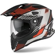 OUTLET CASCO AIROH COMMANDER BOOST COLOR BLANCO / NARANJA