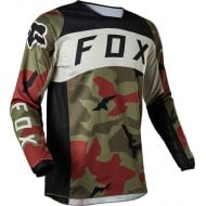 CAMISETA FOX 180 BNKR 2022 COLOR VERDE CAMUFLAJE-28827-031-