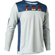 Outlet Camiseta Infantil Fox Defend Ls Se Color Blanco