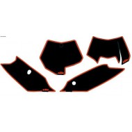 FUNDOS PORTA-NÚMEROS ORIGINAIS KTM SX (2011-2012) VERMELHOS