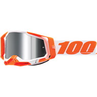 100% RACECRAFT 2 GOGGLES SCHRUTE COLOR ORANGE - SILVER MIRROR