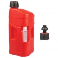 POLISPORT GAS CAN PROOCTANE 20 L WITH STANDARD CAP + 250ML MIXER QUICK FILL VALVE COLOUR TRANSPARENT RED