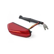 PORTAMATRICULAS CON LUZ TRASERAS LICENSE PLATE LIGHT E11 12V 1.1/0,2W LED LAMP DOT APPROVED POLISPORT COLOR ROJO