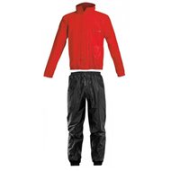 TUTA DA PIOGGIA ACERBIS LOGO COLORE ROSSO/NERO