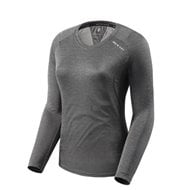 OUTLET CAMISETA REV'IT SKY LS MULHER COR CINZA ESCURO