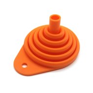 FUNIL DE SILICONE DOBRÁVEL 4MX COR LARANJA