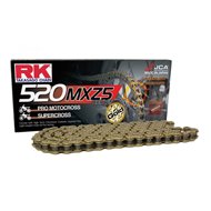 CADENA RK 520 MXZ-5 120 ESLABONES SIN RETENES COLOR ORO