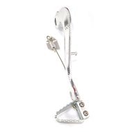 OUTLET BRAKE PEDAL OFFPARTS RACING SILVER COLOR FOR SUZUKI RMZ450 08-13
