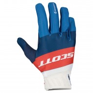 SCOTT 450 ANGLED GLOVES COLOUR BLUE / RED