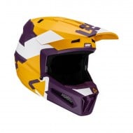 OUTLET CASCO LEATT 2.5 COLOR MORADO / AMARILLO / BLANCO