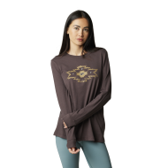 CAMISETA MUJER FOX MANGA LARGA FULL FLUX 2023 COLOR PURPURA