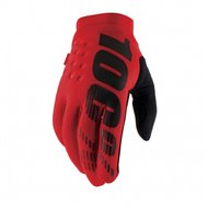 GUANTES 100% BRISKER NEOPRENO COLOR ROJO