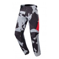 ALPINESTARS YOUTH RACER TACTICAL PANTS COLOUR CAST GREY / CAMO / MARS RED