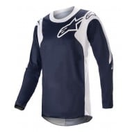 OUTLET CAMISETA ALPINESTARS RACER HOEN COR AZUL MARINHO ESCURO / BRANCO 