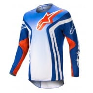 CAMISETA ALPINESTARS RACER SEMI 2023 COLOR AZUL / NARANJA