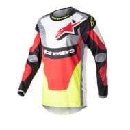 CAMISETA ALPINESTARS FLUID AGENT 2023 COLOR NEGRO / ROJO MARTE