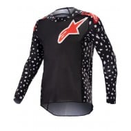 OFFER ALPINESTARS YOUTH RACER NORTH JERSEY COLOUR BLACK / NEON RED