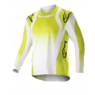 OFFER ALPINESTARS YOUTH RACER PUSH JERSEY COLOUR YELLOW FLUO / WHITE