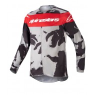 ALPINESTARS YOUTH RACER TACTICAL JERSEY COLOUR CAST GREY / CAMO / MARS RED