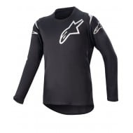 OUTLET CAMISETA INFANTIL ALPINESTARS RACER GRAPHITE COR PRETO / REFLETIVO / PRETO