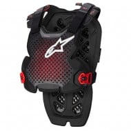 ALPINESTARS A-1 PRO CHEST PROTECTOR COLOUR ANTHRACITE / BLACK / RED