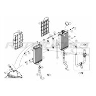 RADIADOR DERECHO SIN TAPÓN + SILENTBLOCK RIEJU MR 300 (2021)