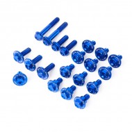 ZETA PLASTICS SCREW KIT KAWASAKI KX 450 (2019-2022) COLOUR BLUE