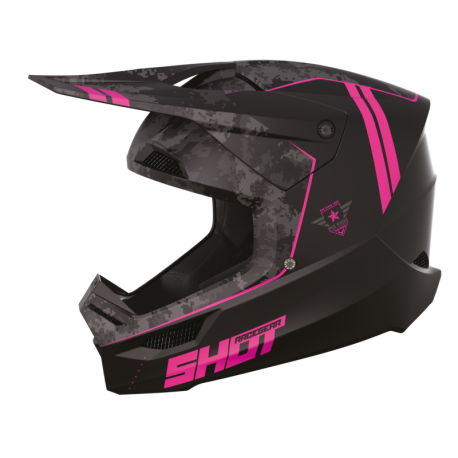 CASCO SHOT FURIOUS ARMY 2023 COLOR ROSA MATE-A08-21C1-B03-