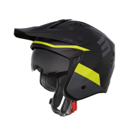 Casco Shot Jump Tricks Color Negro/amarillo Neon Mate