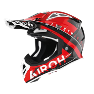 CASCO AIROH AVIATOR ACE AMAZE 2023 COLOR NEGRO / ROJO