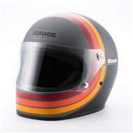 CASCO BLAUER 80´S COLOR TITANIO / NEGRO