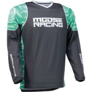 MOOSE RACING JERSEY QUALIFIER COLOUR GREY / GREEN