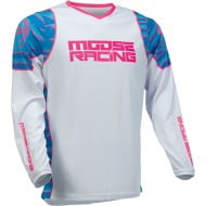 T-SHIRT MOOSE RACING QUALIFIER COULEUR BLANCHE