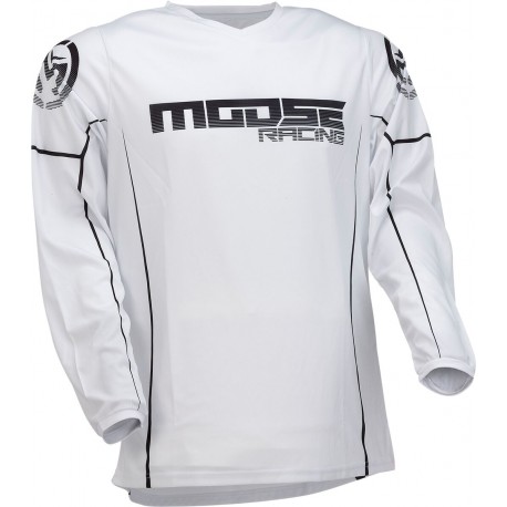MOOSE RACING JERSEY QUALIFIER COLOUR WHITE