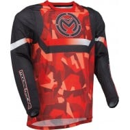 CAMISETA MOOSE RACING SAHARA COLOR ROJO / NEGRO