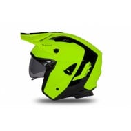 CAPACETE JET UFO SHERATAN COR PRETO / AMARELO FLUORESCENTE