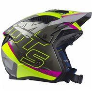 HELMET TRIAL MOTS JUMP UP03 COLOR YELLOW FLUORINE