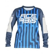 ACERBIS YOUTH MX J-WINDY FIVE VENTED JERSEY COLOUR BLUE / WHITE